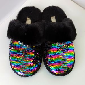 Jessica Simpson sequin  slippers
